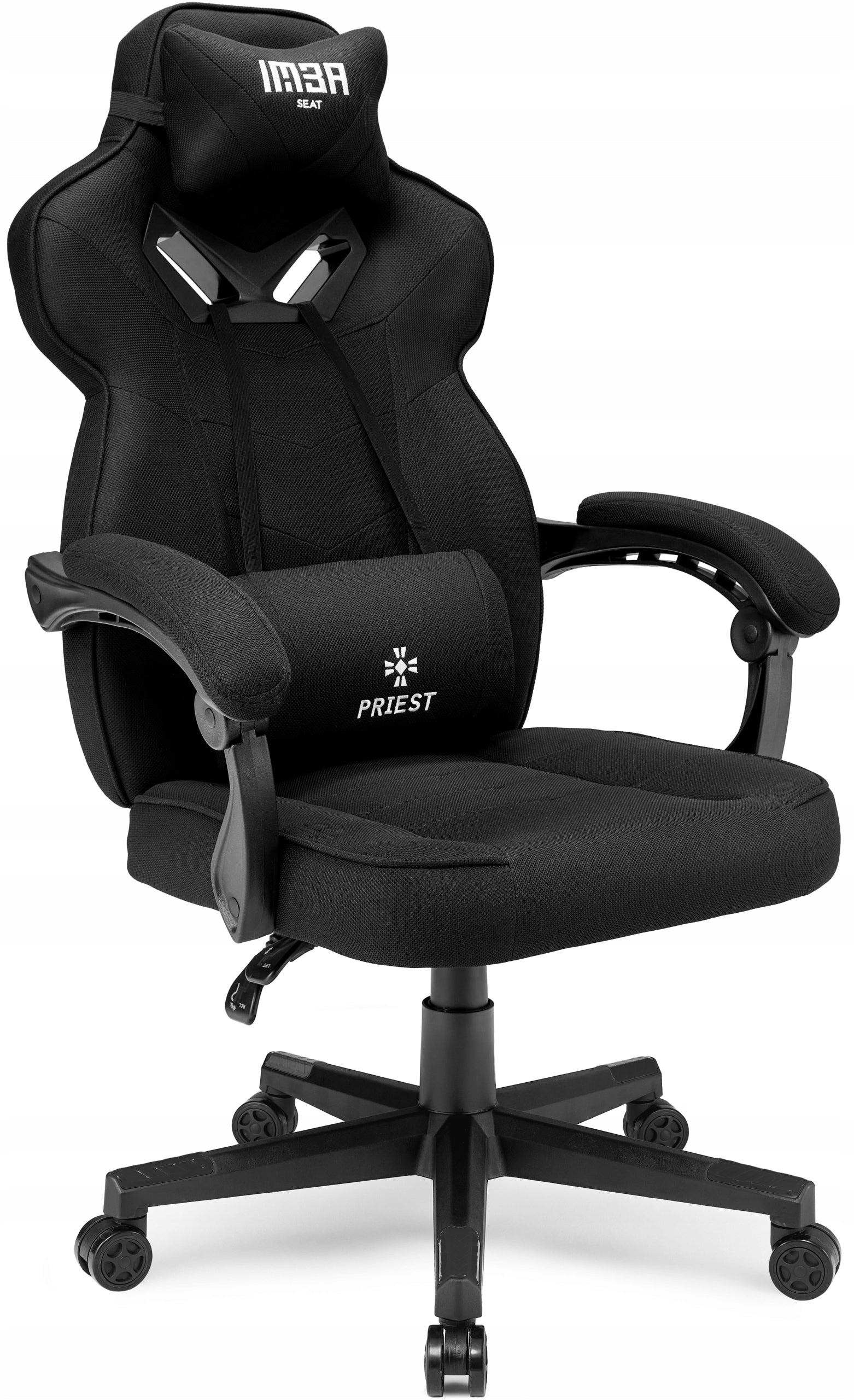 Material Gaming Chair Office Player Chair - Fabric Black