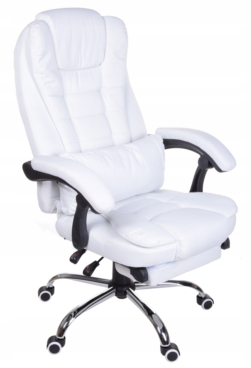 Material armchair WHITE footrest Giosedio