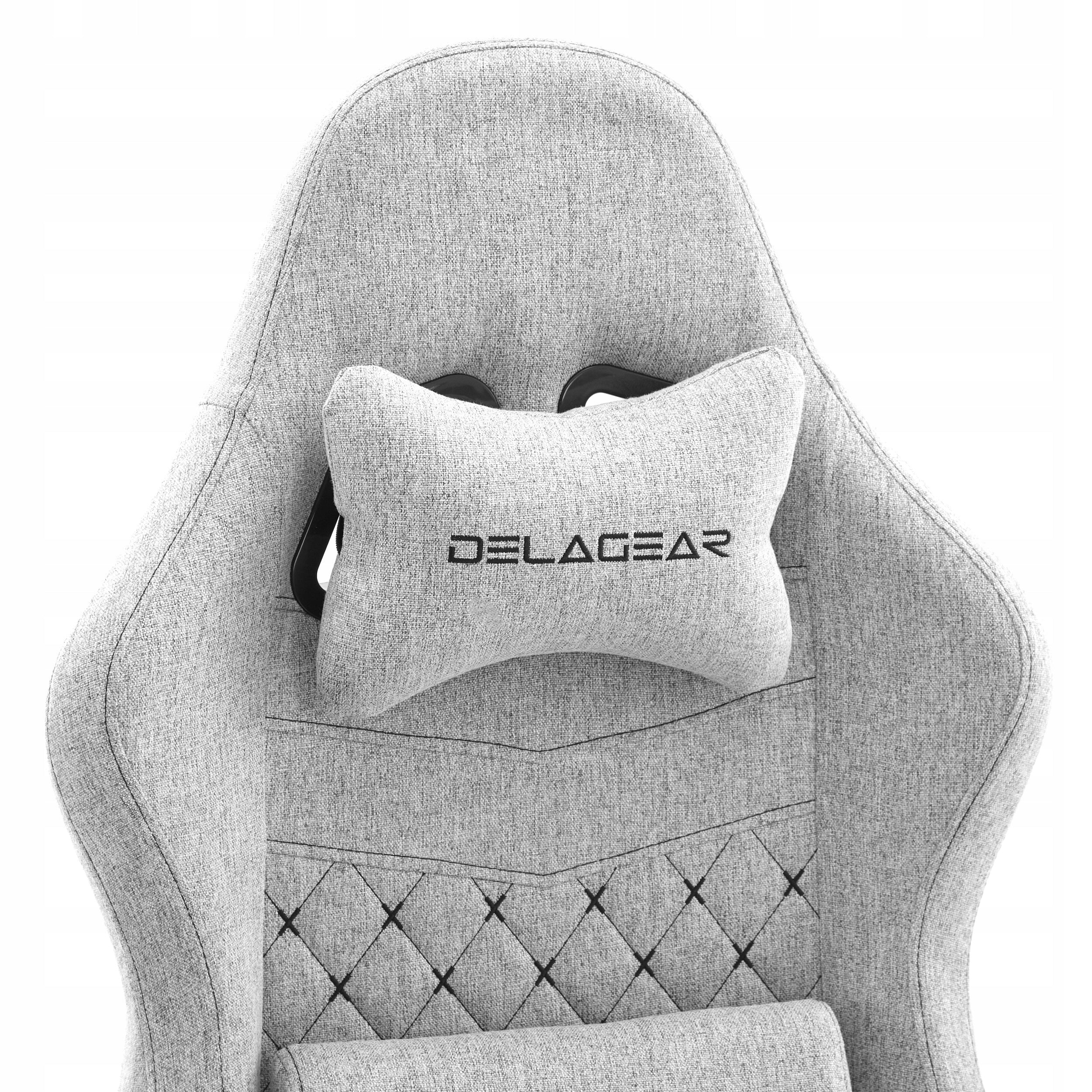 Material gaming chair DELAGEAR G 300 grey swivel office chair Furniture width 64 cm