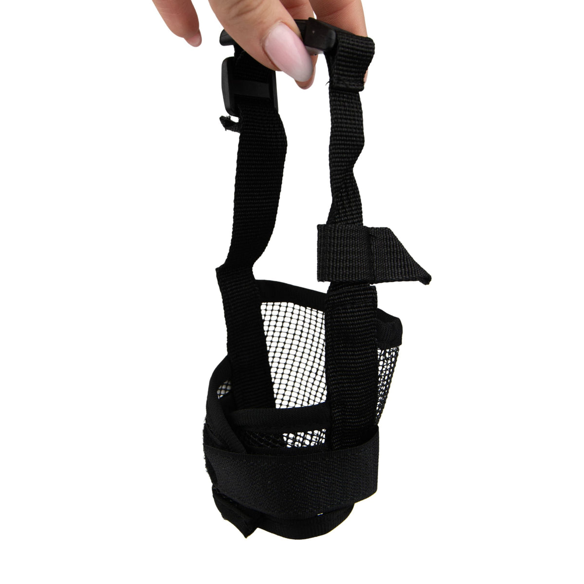 Material muzzle for dog adjustable breathable with mesh S 12-15cm Packaging status original