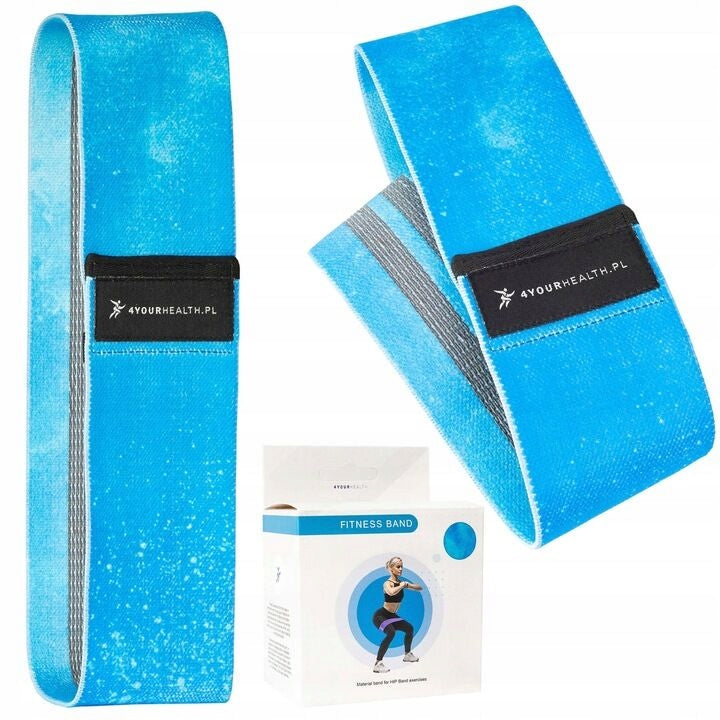 Material rubber for exercise 4YOURHEALTH blue resistance 27 kg
