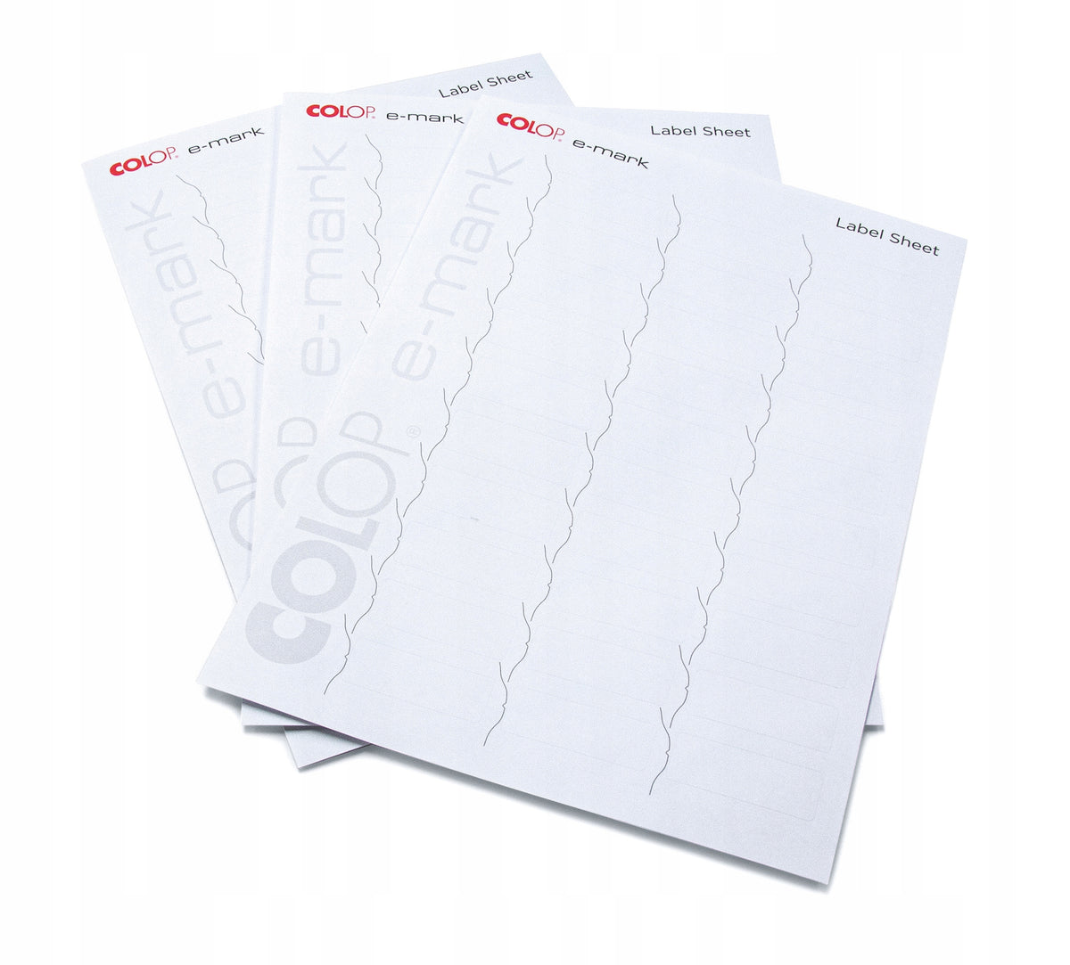 Matte white labels for COLOP E-Mark (300 pcs)