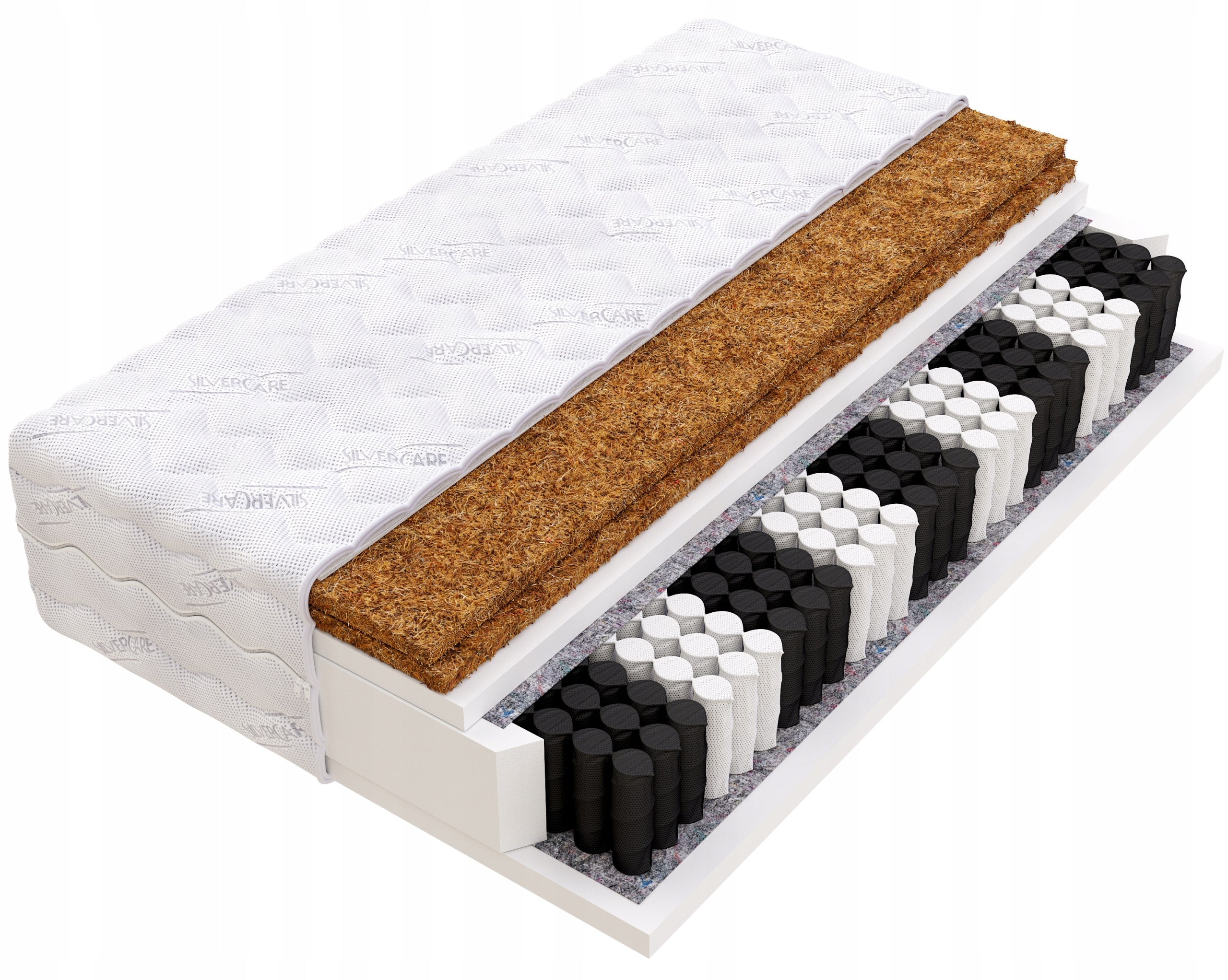 Mattress 120x200 Coconut x2 pocket H3 / H5 hard pocket SILVER MAX