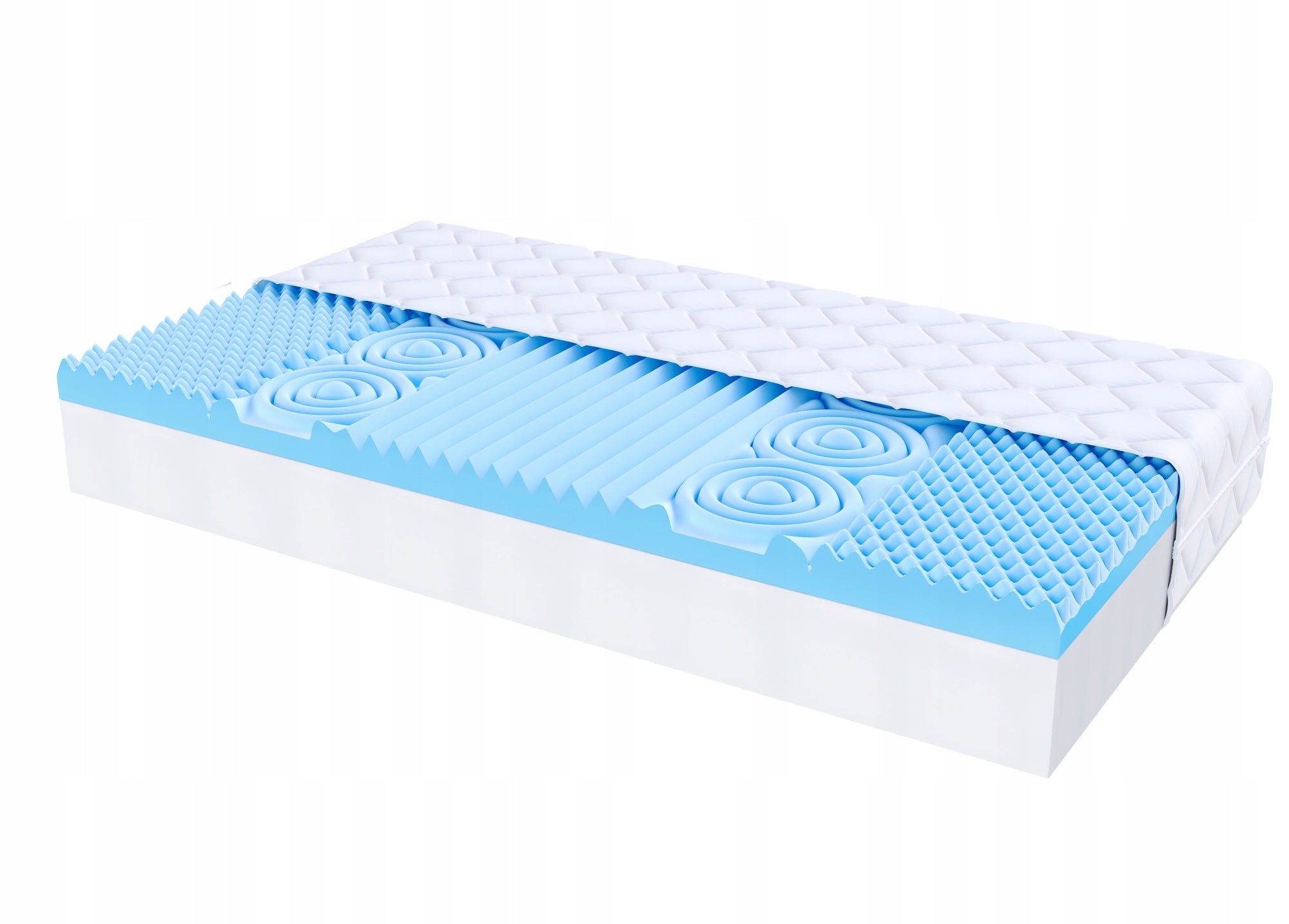 Mattress 120x200 HR profiled foam TEBE MAX Manufacturer code TEBEMAX-120-200