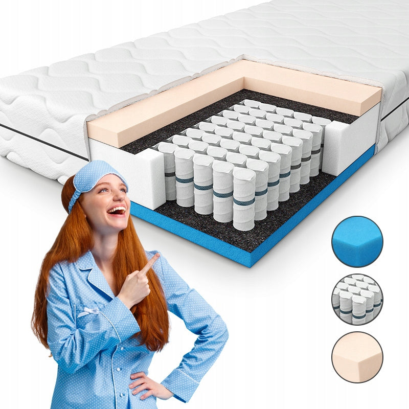 Mattress 120x200 spring hard SOLID SUPPORT PAN MATERAC
