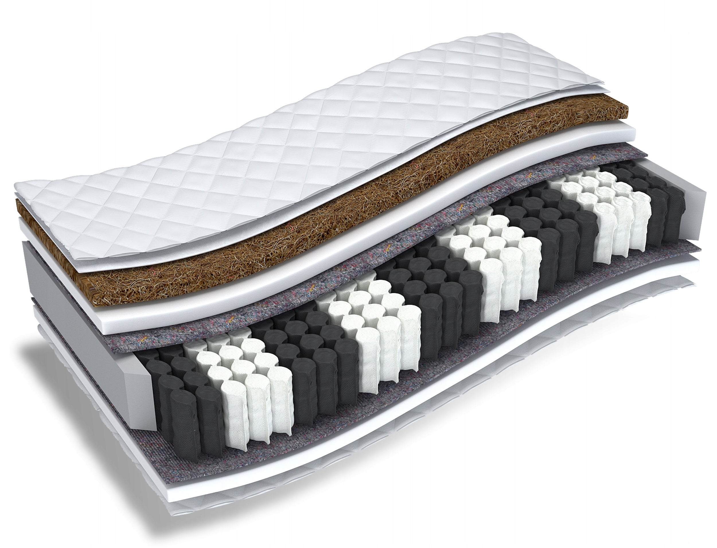 Mattress 140x200 pocket coconut foam TORONTO