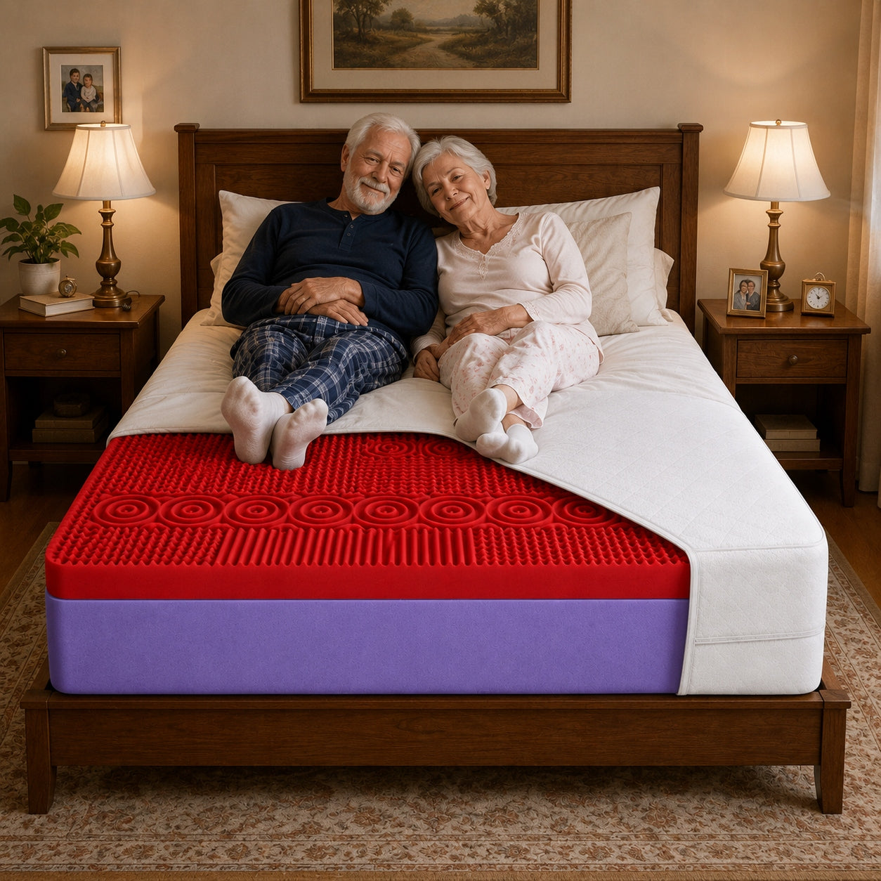 Mattress 80x200 foam massage hard H3 H4 durable comfortable 24 cm Medical device no