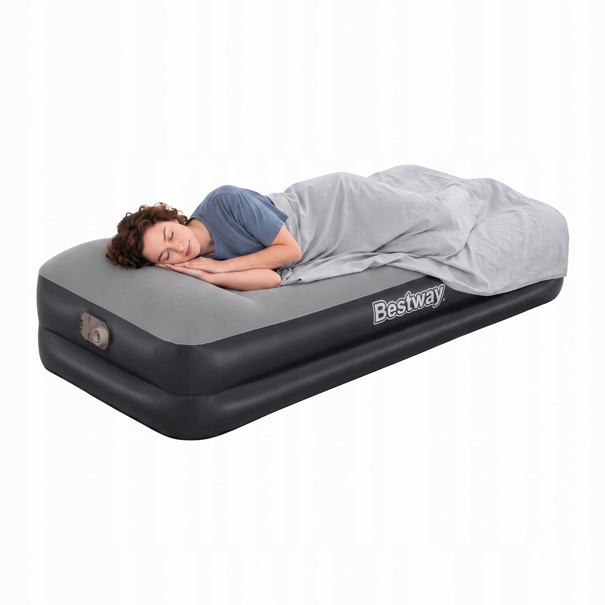 Mattress Inflatable Bestway 191x97x46cm Built-in Velour Electric Pump