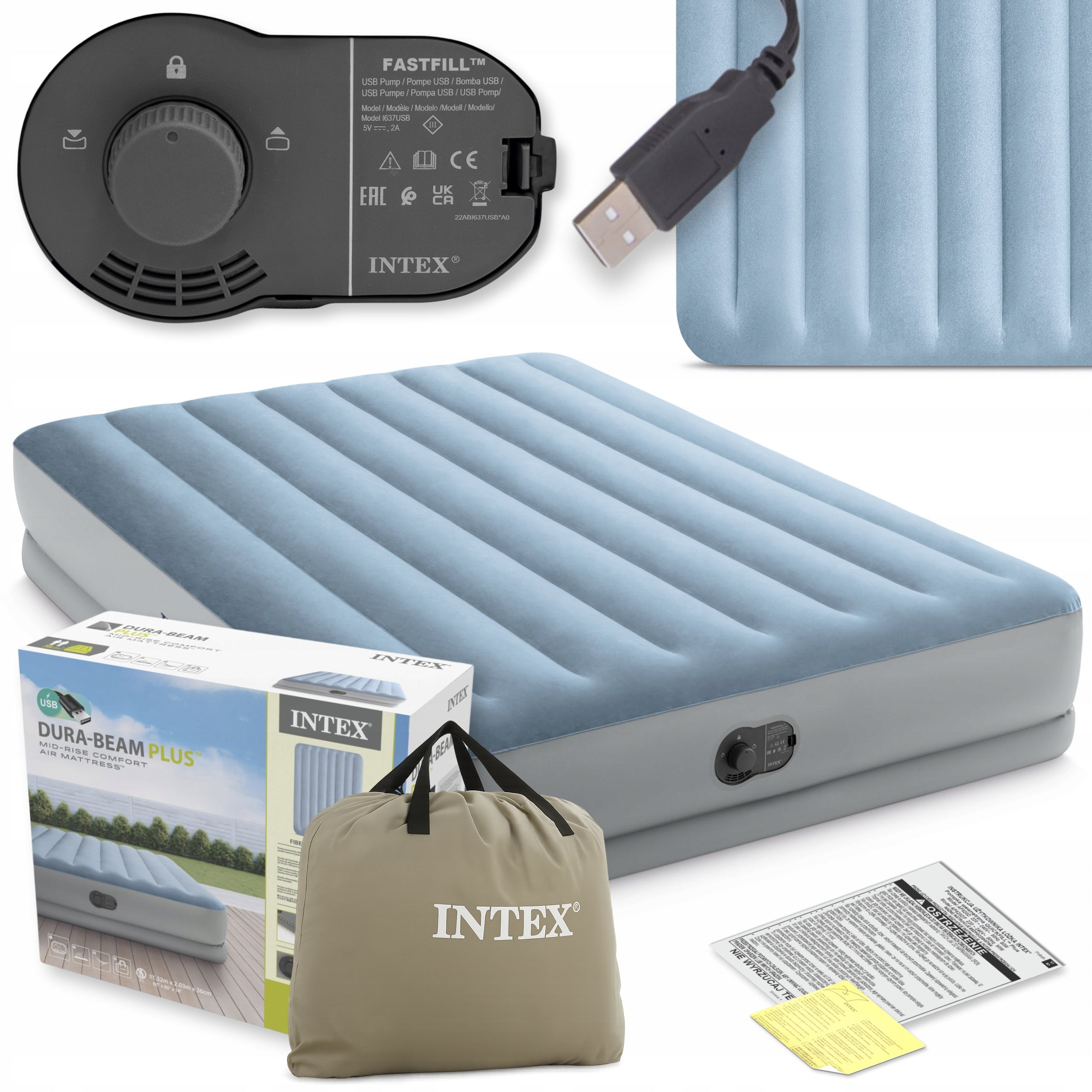 Mattress Inflatable Double Bed with Pump USB Intex 64159 MODEL 2026