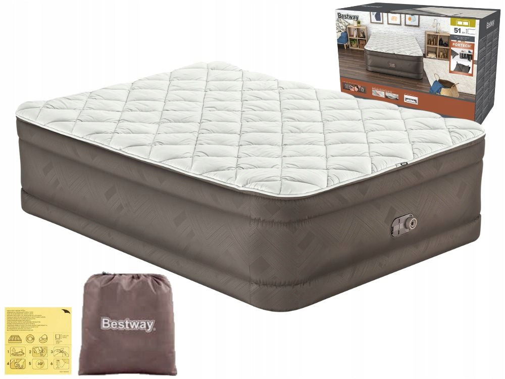 Mattress Inflatable Double Sleeping Bed with Pump 230V Bestway +COVER