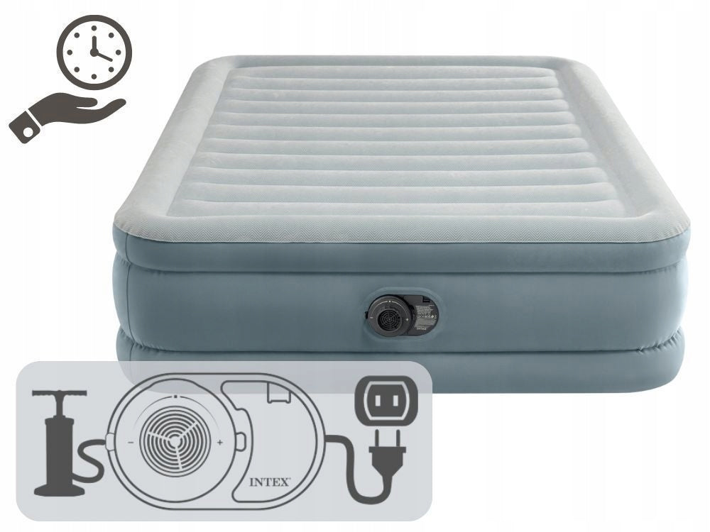 Mattress Inflatable Double Sleeping Bed with Pump 230V Intex 64824ND Manufacturer code DL64824 Automatyczne opróżnianie NA PREZENT