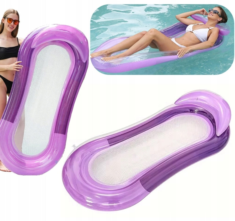 Mattress Inflatable Swimming Sun Lounger Armchair with Backrest for Water Mesh 160x70cm Packaging status original