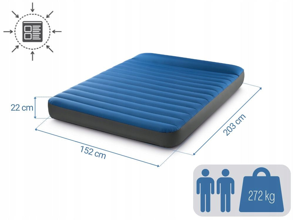 Mattress Inflatable Tourist Camping Tent Intex 64013 MODEL 2024 Color blue