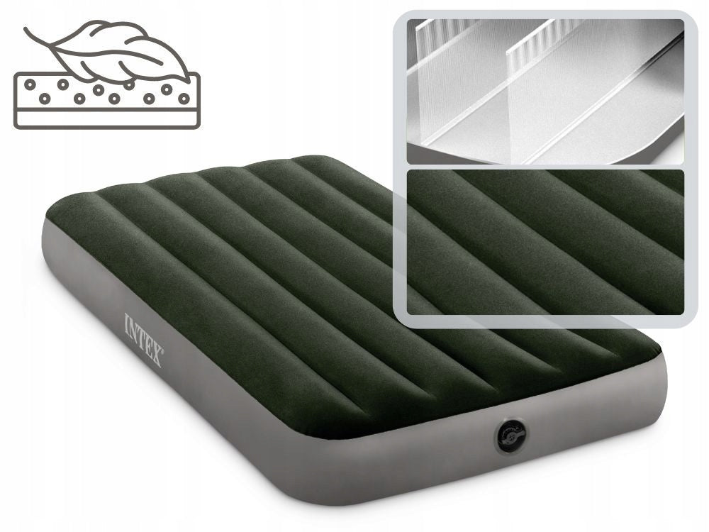 Mattress Inflatable Velour Bed with Battery Pump Single Intex Manufacturer code 4903025525007