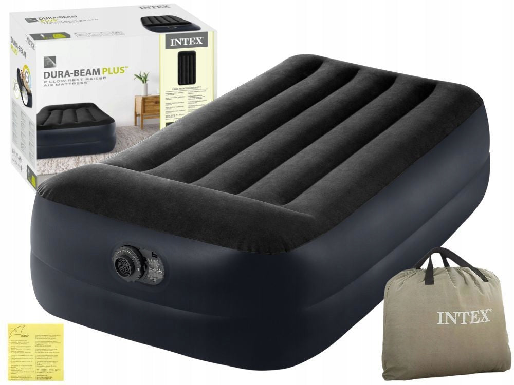 Mattress Inflatable Velour Single Bed 191x99x42 Intex 64122 New2022