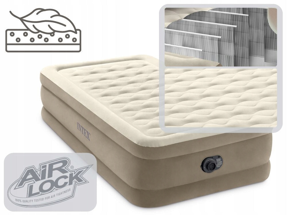 Mattress Inflatable Velour Single Bed with Pump 191x99x46 Intex 64426 Manufacturer code 64426ND