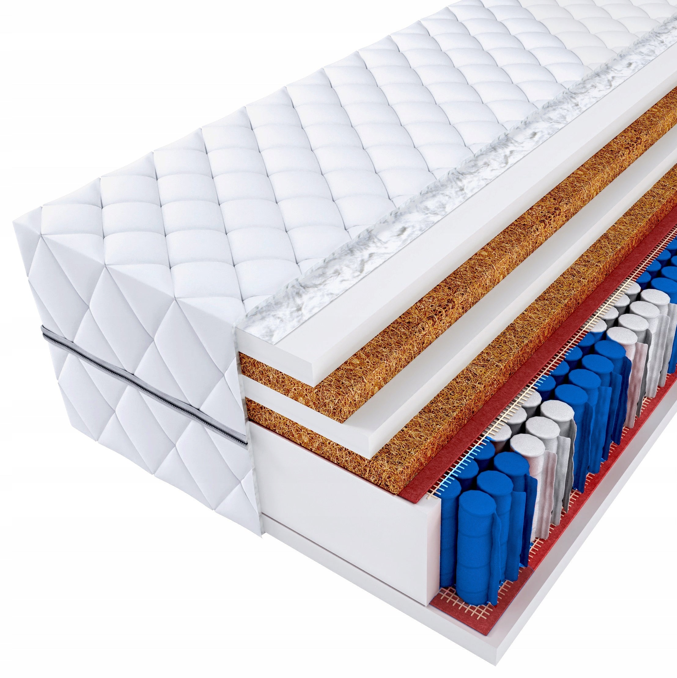 Mattress MEDI 90x200 DOUBLE HARD 2xkokos, pocket H5 - HARD