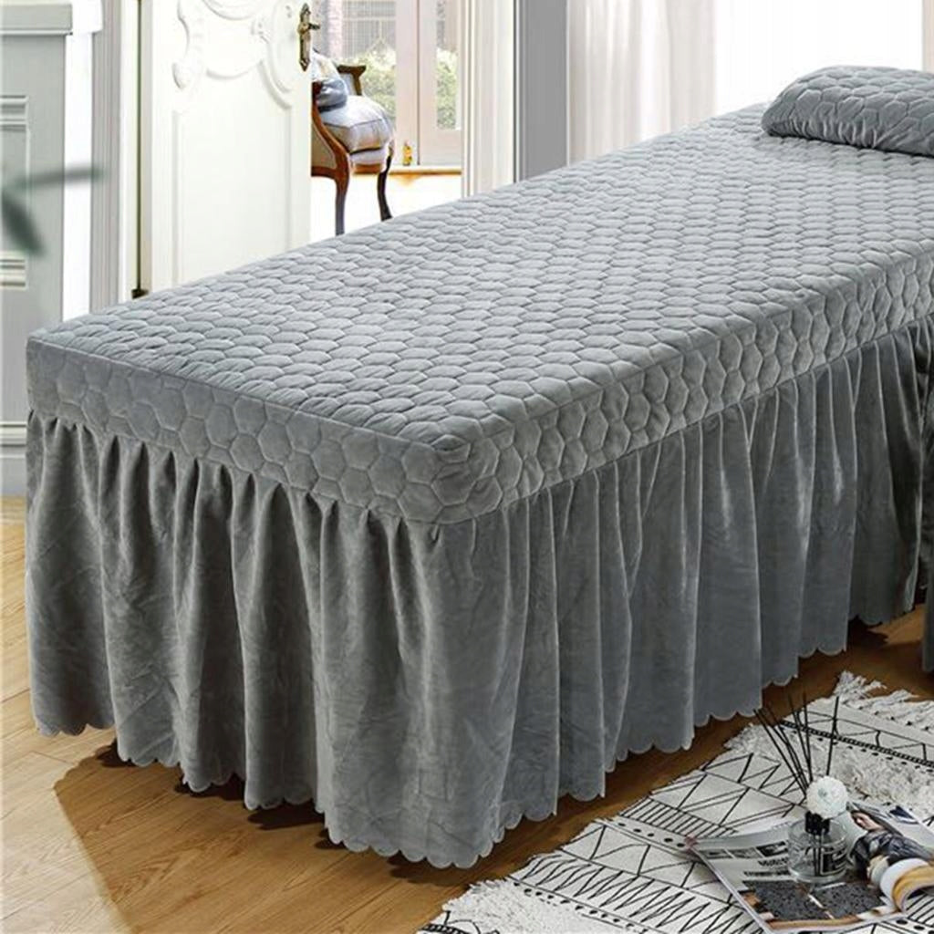 Mattress Valance Sheet Table Skirt European Style Gray Color other