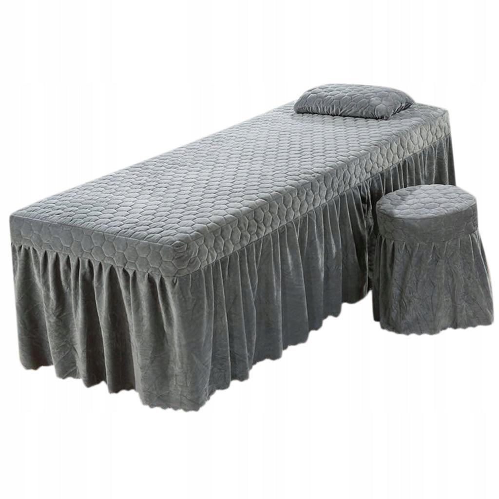 Mattress Valance Sheet Table Skirt European Style Gray
