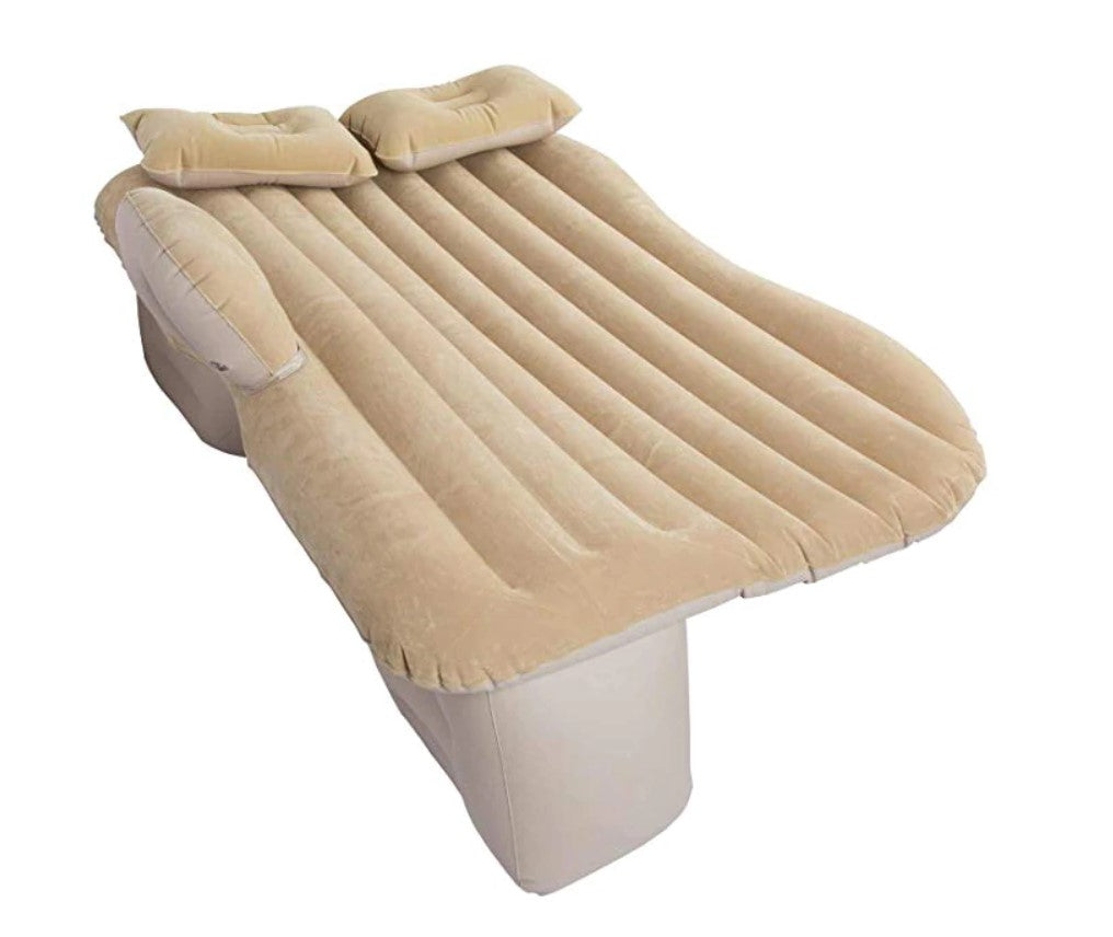 Mattress bed for car inflatable pump 130cm x 80cm beige