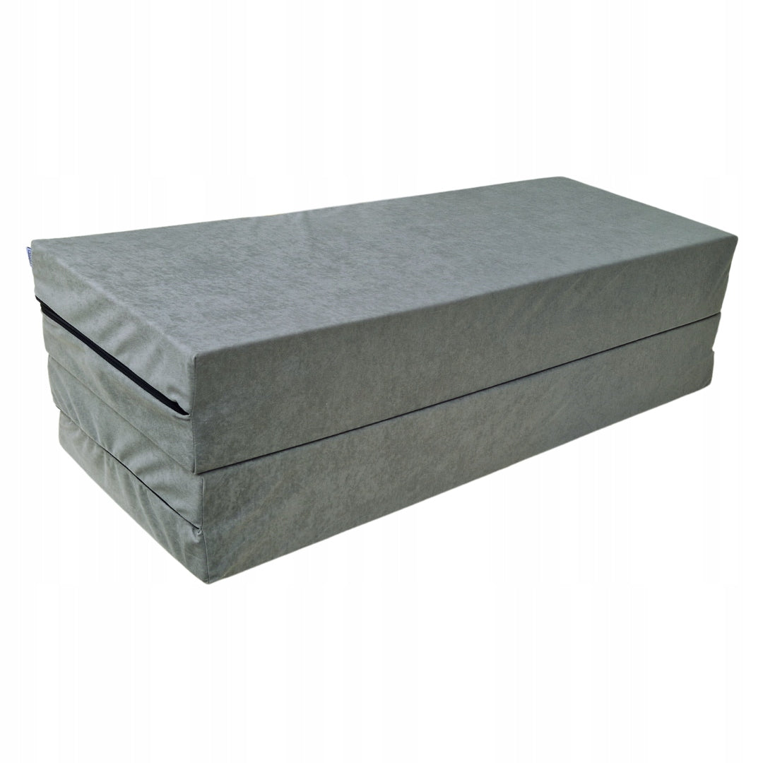 Mattress folding bed extra bed 200 x 120 x 8cm - Grey 1008 Brand Natalia Spzoo