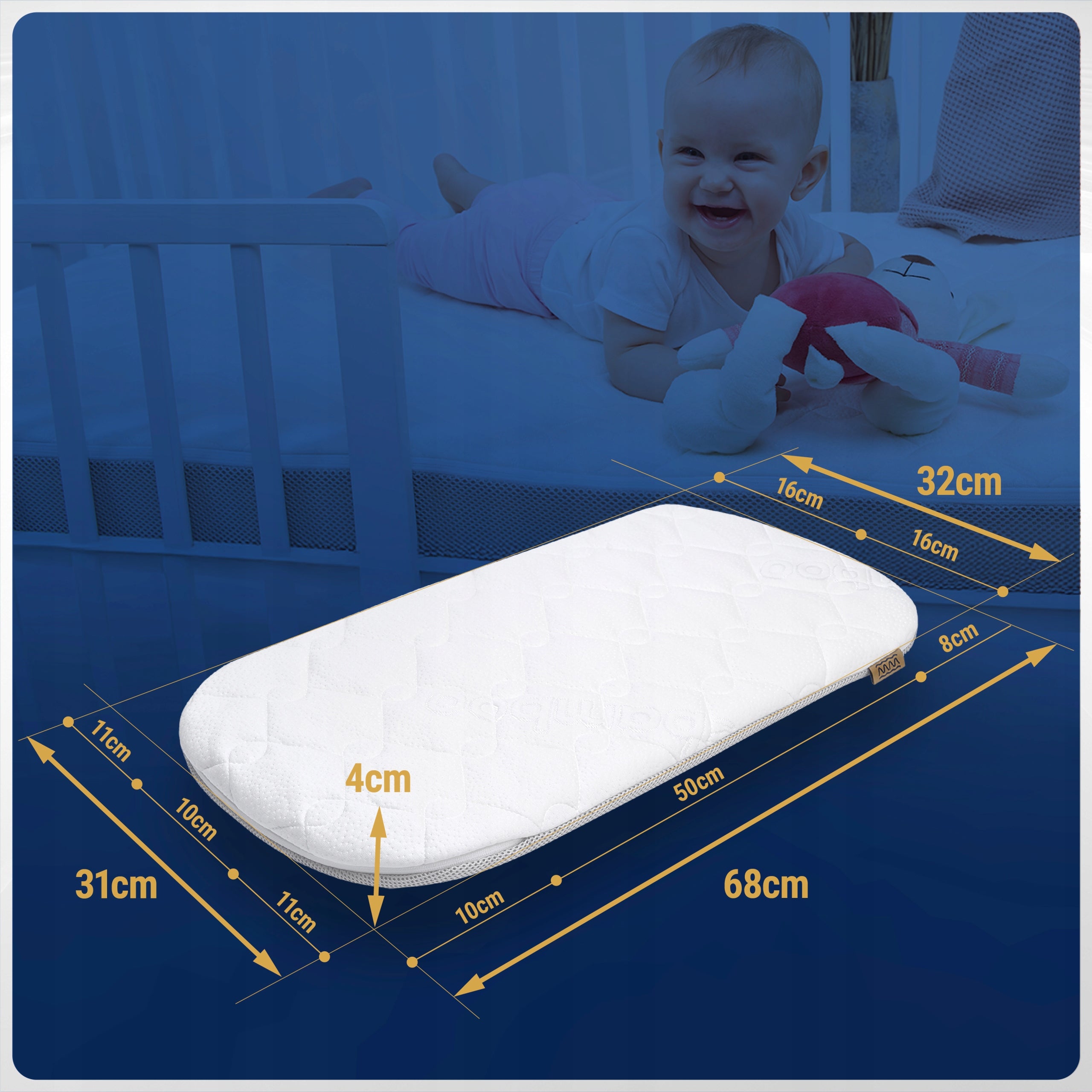 Mattress for gondola Adamex Belissa Mattress for stroller 68x32 Packaging status original
