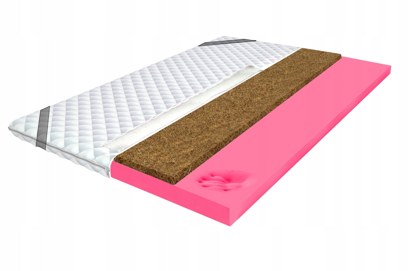 Mattress topper 140x200 Coconut Visco - 5 cm, Memory foam, Topper