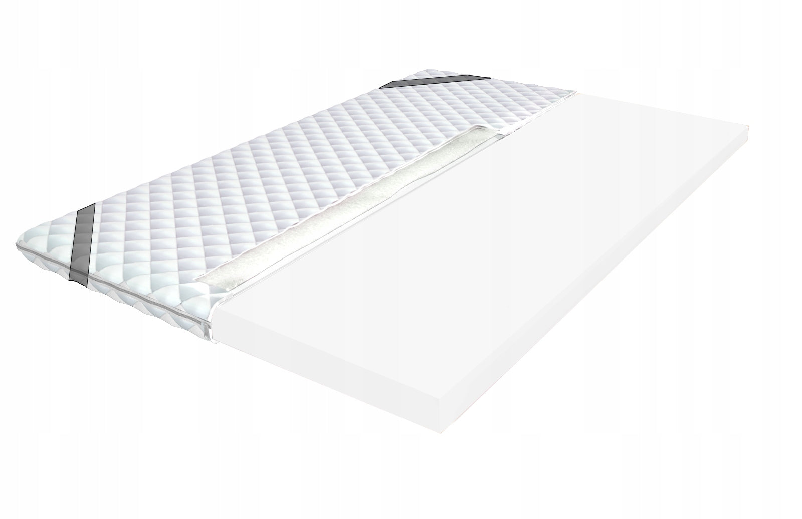Mattress topper 140x200 PUR foam, overlay, H3,
