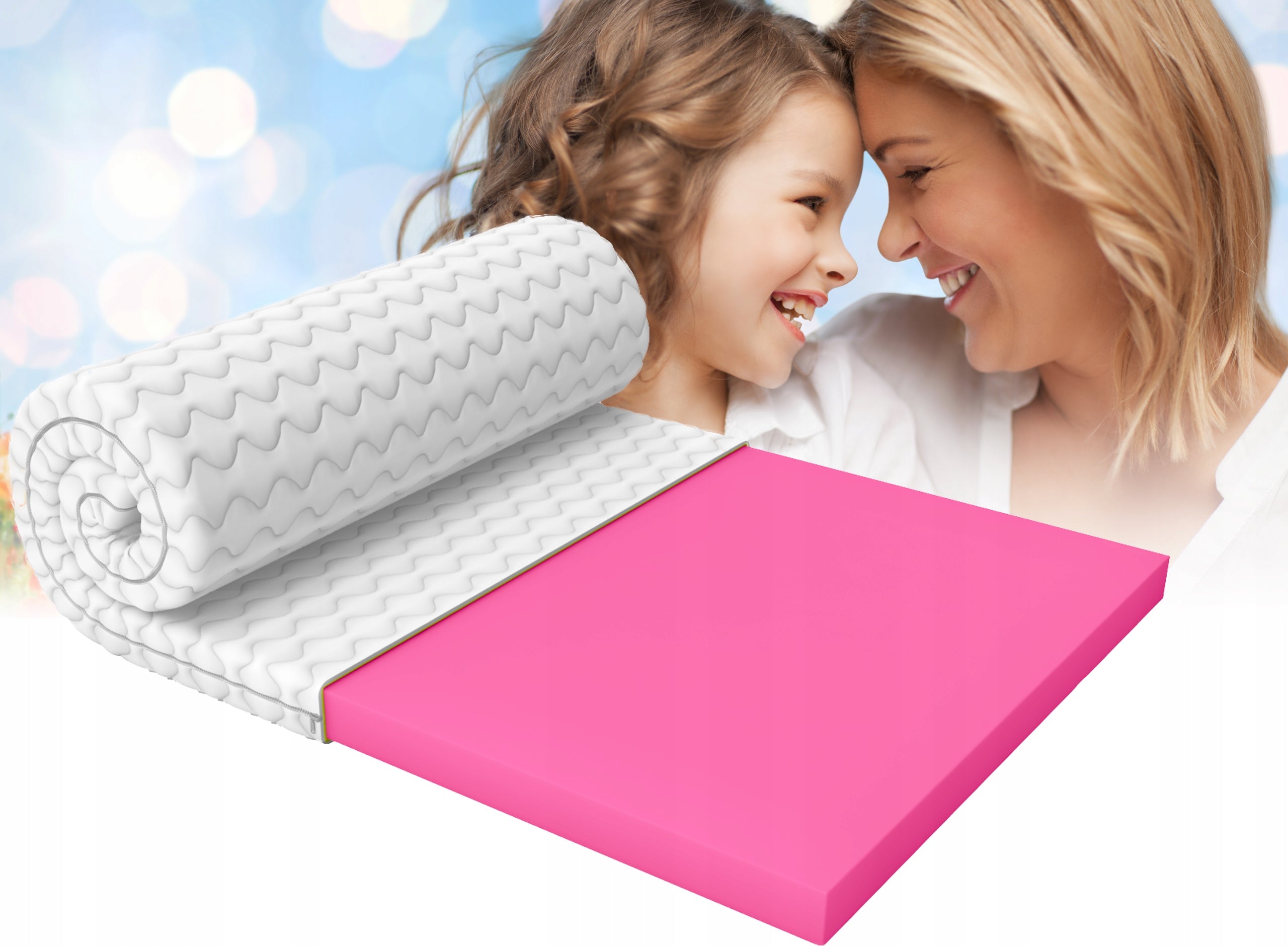 Mattress topper 160x200 Visco, orthopedic topper 5cm, Memory Foam Manufacturer code orchidea-materace