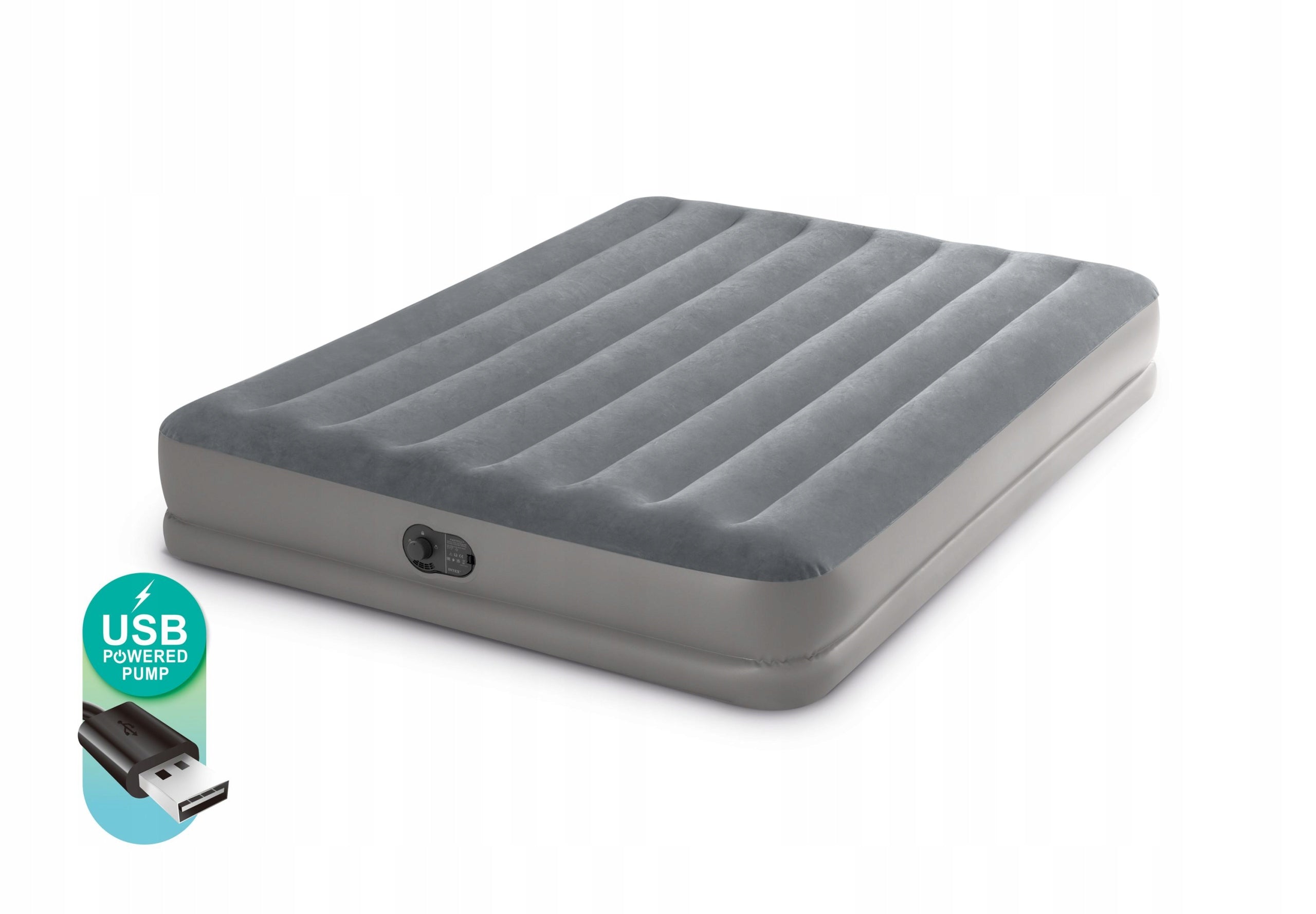 Mattress with pump USB 152 x 203 x 30cm 64114 Intex Brand Intex