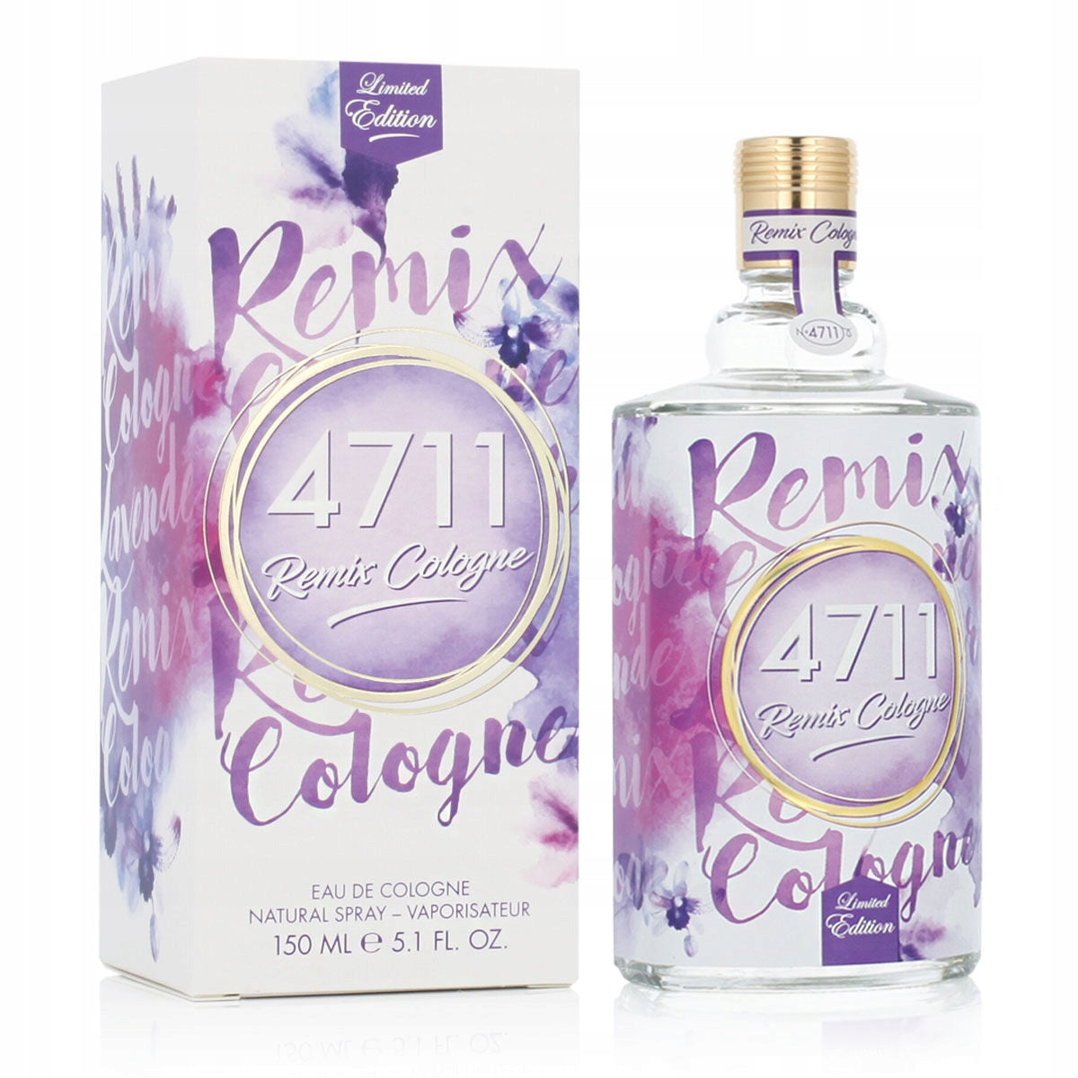 Mäurer & Wirtz 4711 Remix Cologne Lavender Edition EdC 150ml Spray Brand 4711