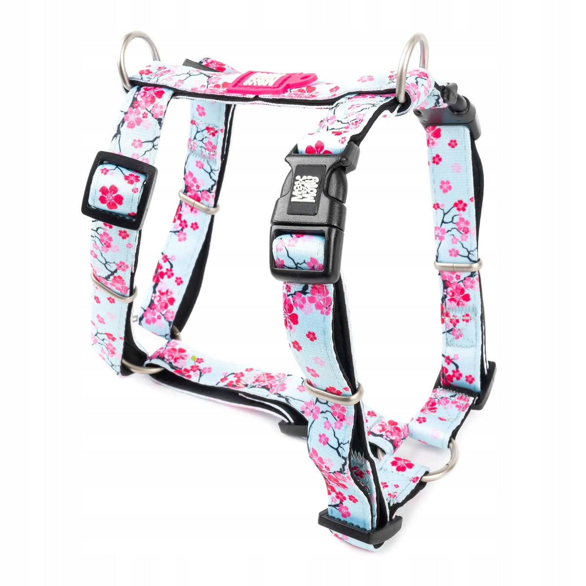 Max&Molly H-Harness Cherry Bloom Dog and Puppy Harness, Adjustable S