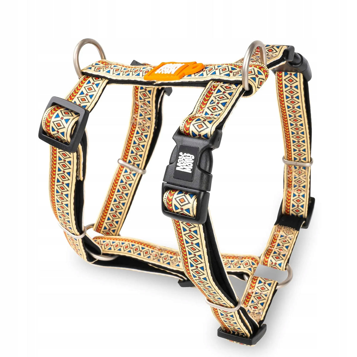 Max&Molly H-Harness Ethnic Dog and Puppy Harness, Adjustable XS