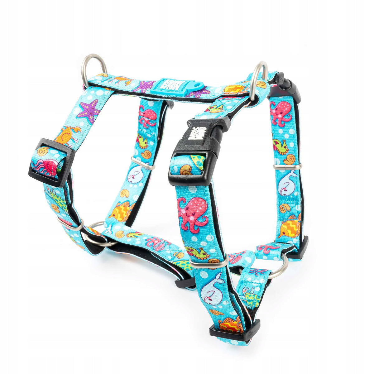 Max&Molly H-Harness Ocean Dog and Puppy Harness, Adjustable M