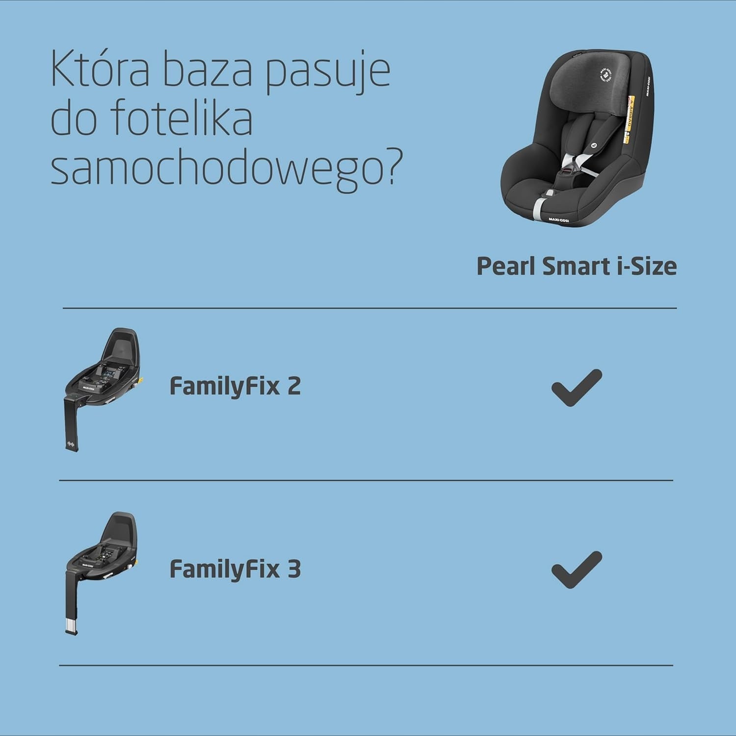 Maxi Cosi Pearl Smart i-Size 9-18, Authentic Black Weight category 0-18 kg