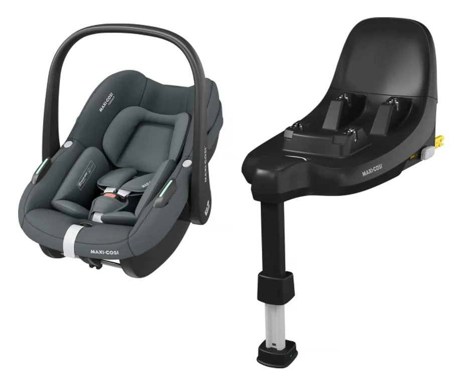 Maxi-Cosi Pebble S 2026 Tonal Graphite Car Seat + FamilyFix Base