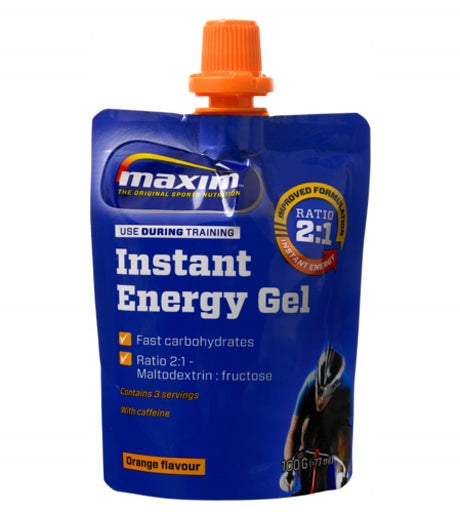 Maxim Energy Gel, Energy Gel with Caffeine 100 g orange