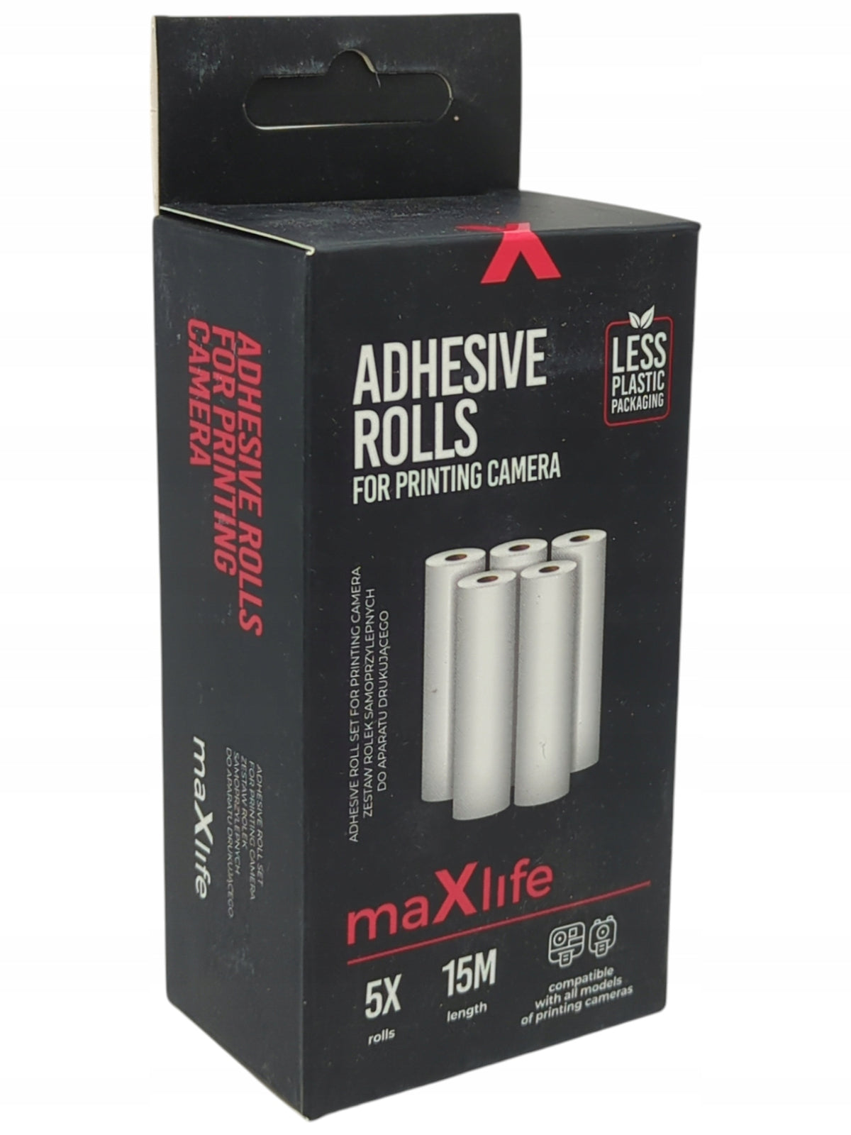 Maxlife 5x3m Adhesive Roller Set for Thermal Printer