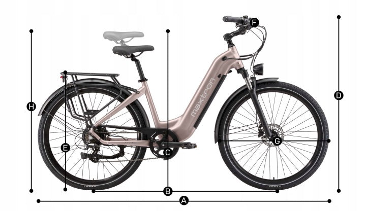 Maxtron Marathon Electric Bike 250W 22,5Ah 25km/h 150KM light pink-EN Maximum rated power electric bike (under 250W)