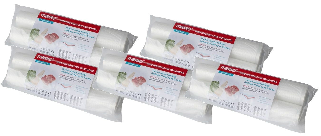 Maxxo Vacuum Packaging Films Welding Machine Sleeve 28cm x 300cm 10 ROLLS