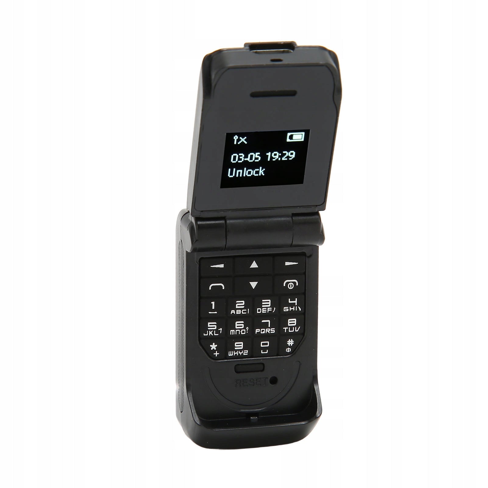 May flip phone 0,66 inch OLED screen Charger included no