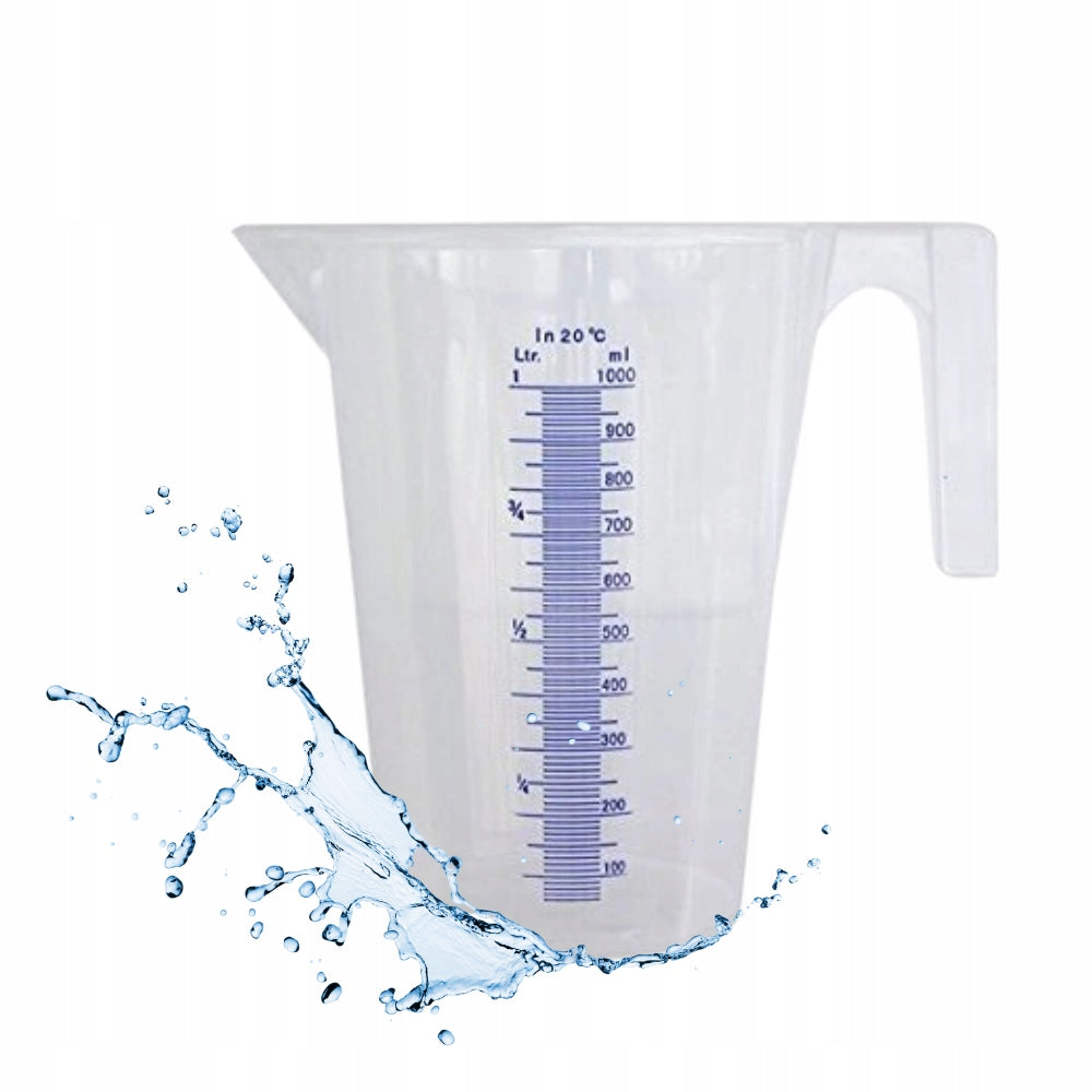 Measuring Measure 1L Polypropylene Beaker Transparent Pressol 07062