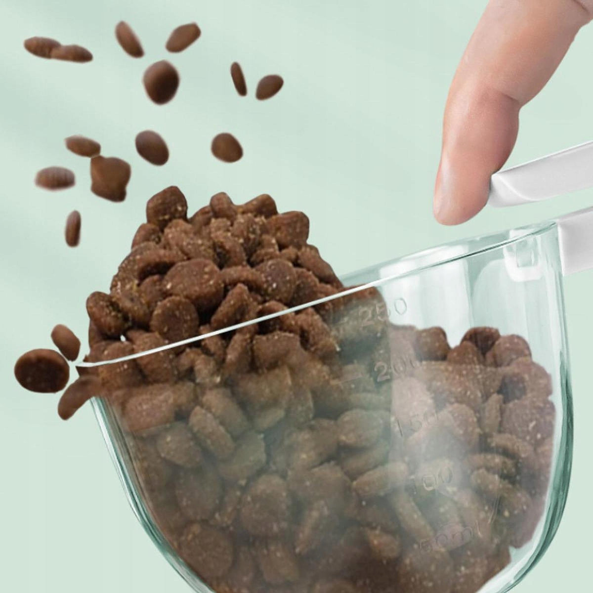 Measuring Scoop Scale Multifunctional Puppy Kitty Feeding Cat White Packaging status original