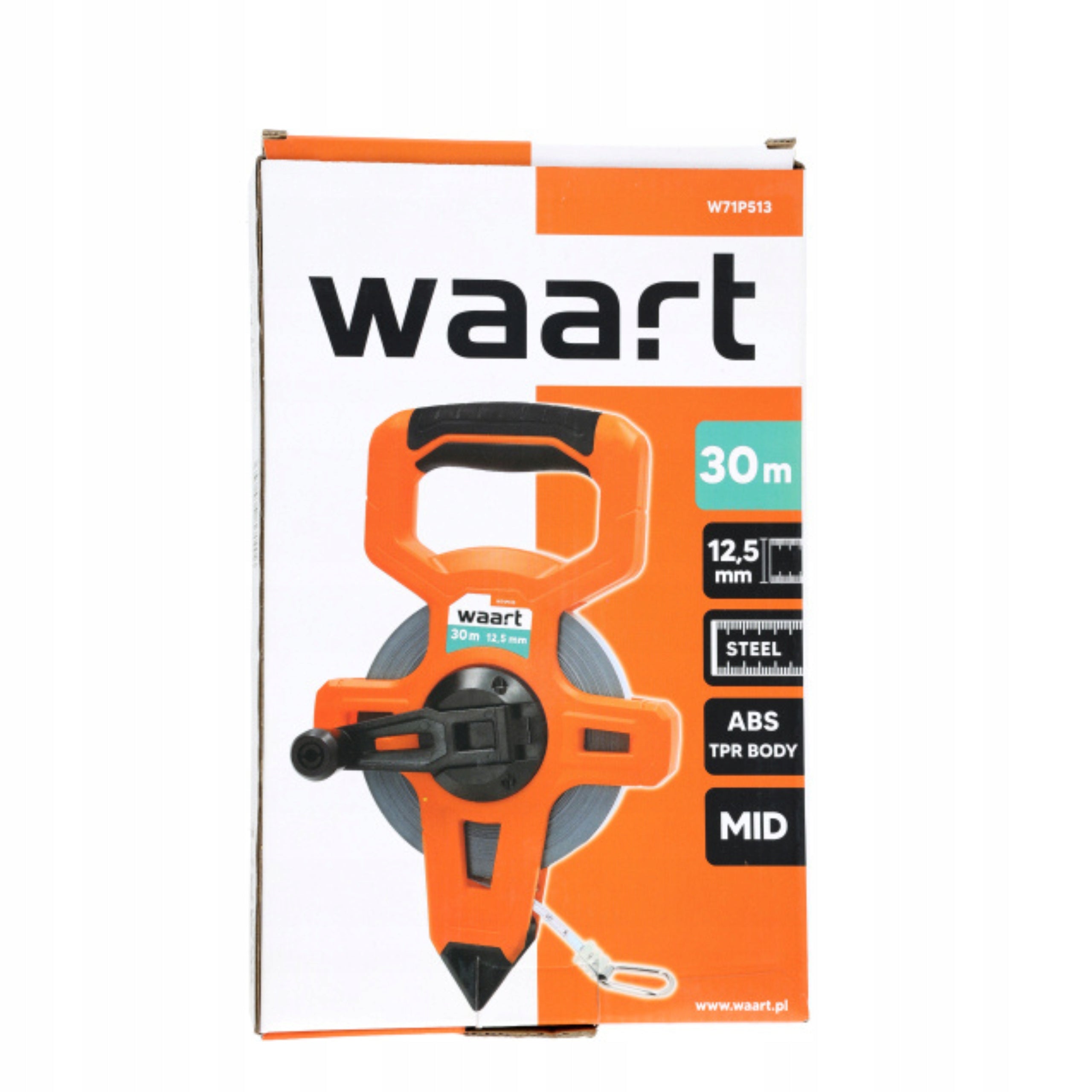 Measuring tape Waart 30 m Manufacturer code W71P513
