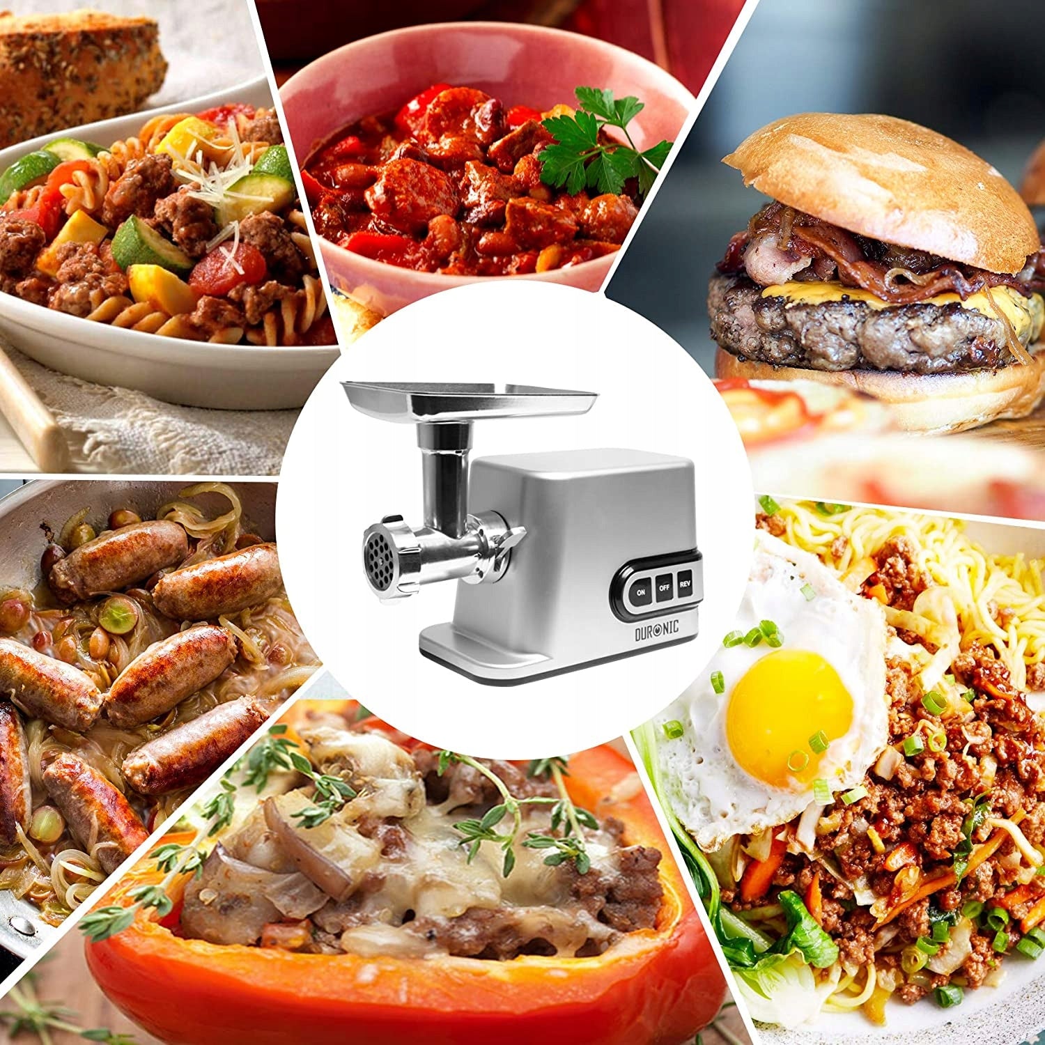 Meat Grinding Machine Stuffer Duronic 2IN1 Power rating 3000 W