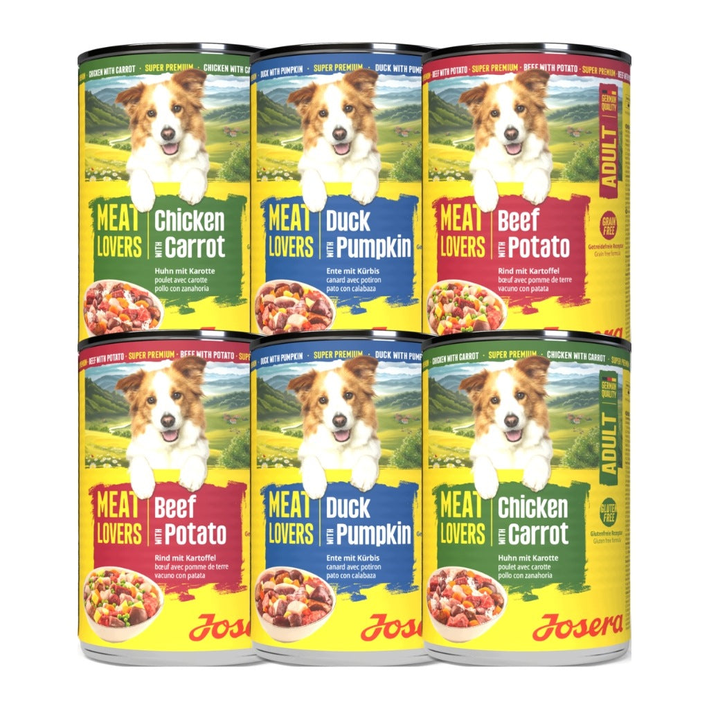 Meat Lovers Adult Menu Multipack 6x400g - Wet Food for Adult Dogs