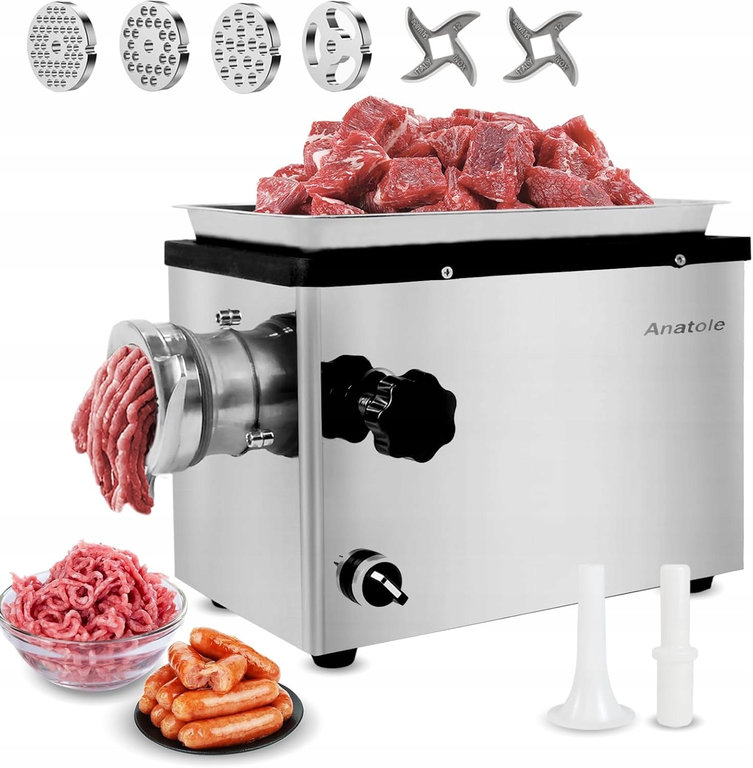 Meat grinder Anatole 950W silver 950 W