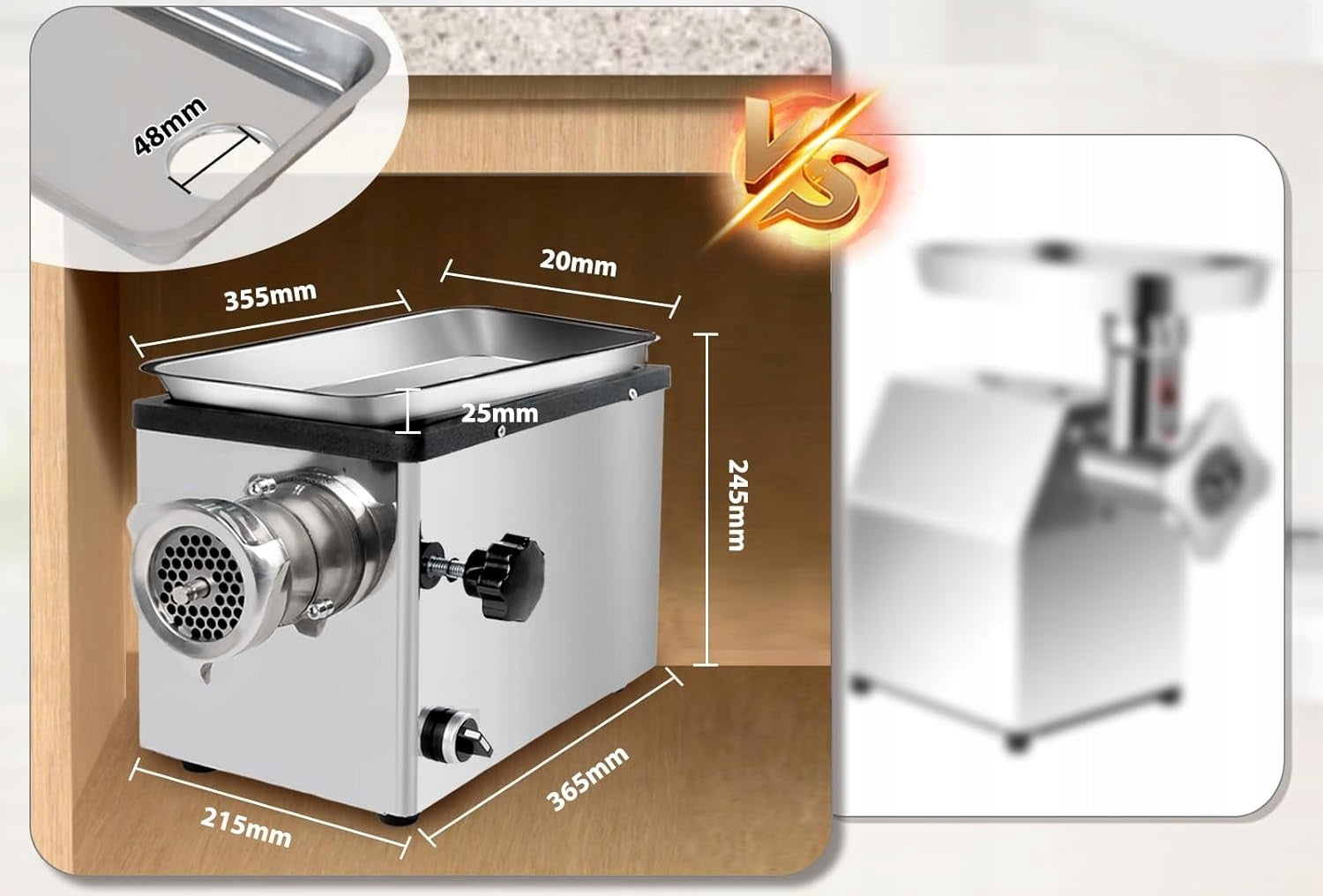 Meat grinder Anatole Commercial MG-1100 1100W 110V! Manufacturer code B0CFPWGGZC