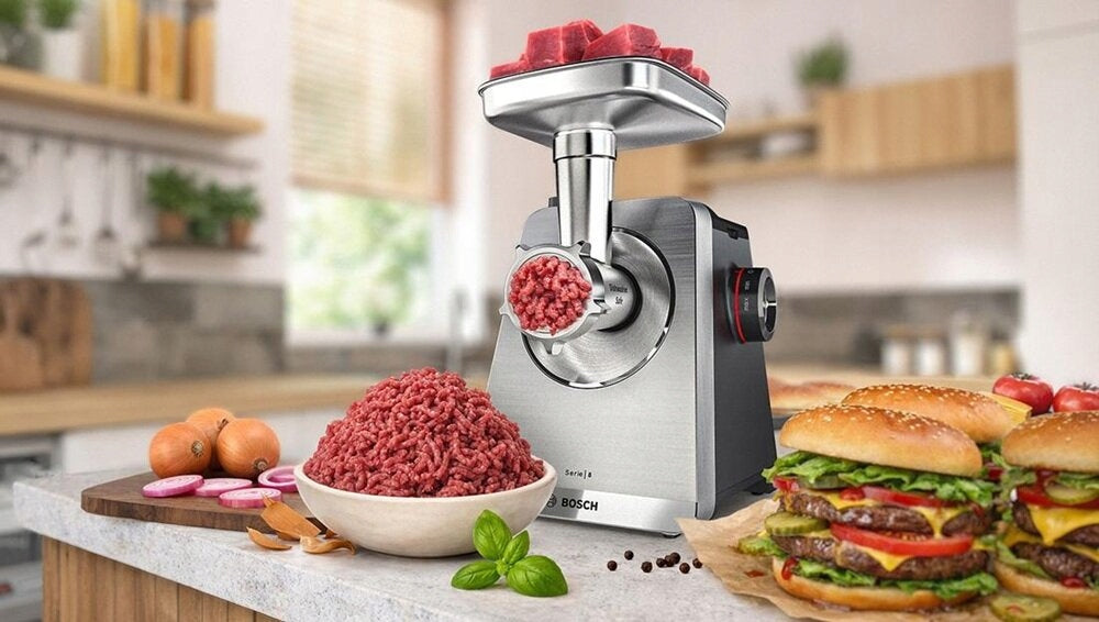 Meat grinder BOSCH MFWS840M Dominant color silver
