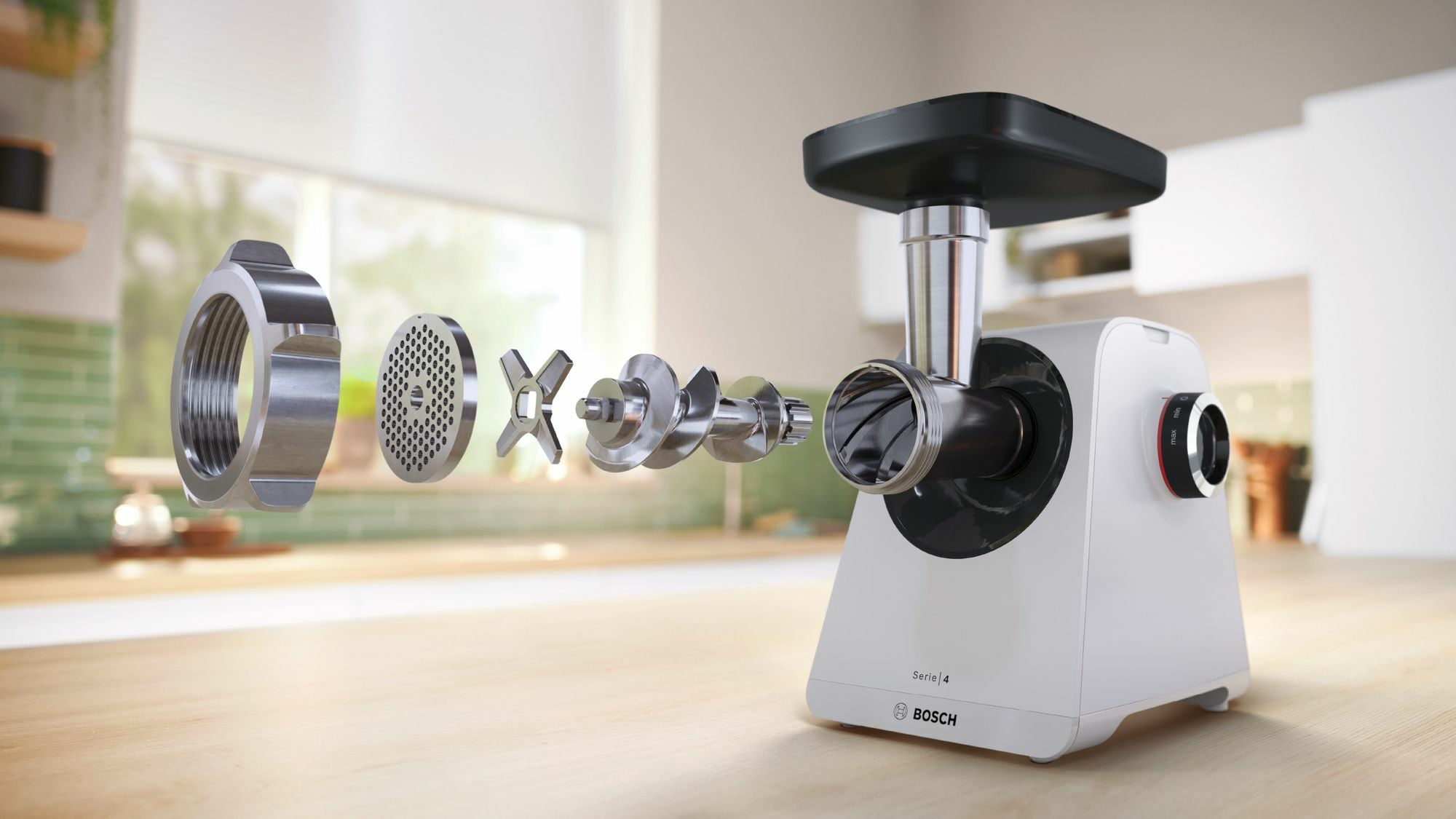 Meat grinder Bosch MFWS420W 1900 W white Manufacturer code MFWS420W